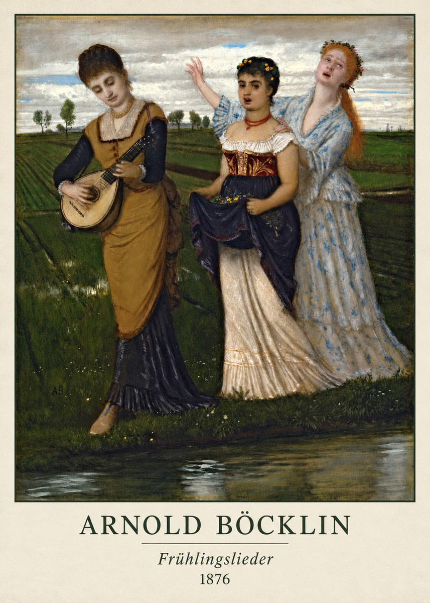 Arnold Böcklin Frühlingslieder No2 - Póster