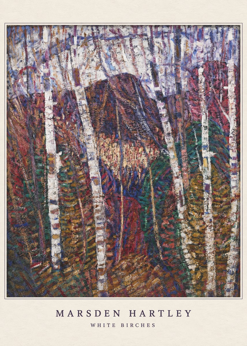 Marsden Hartley White Birches No6 - Póster