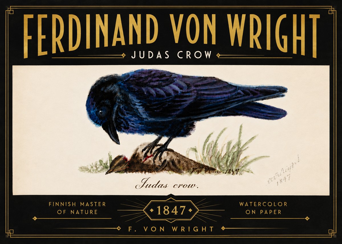 Ferdinand von Wright Judas Crow No6 - Póster