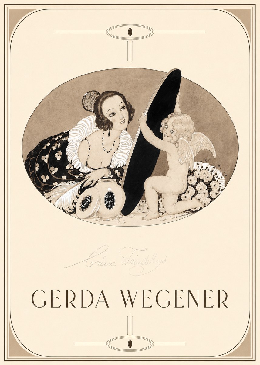 Gerda Wegener Crème Teindelys II No1 - Póster