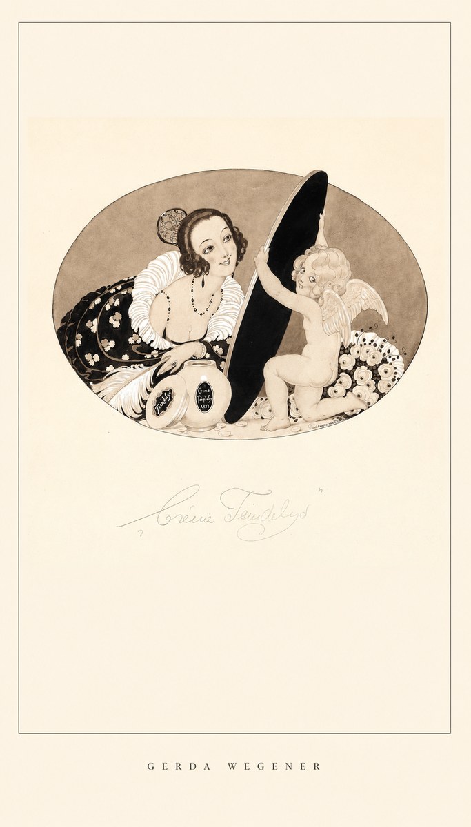 Gerda Wegener Crème Teindelys II No6 - Póster
