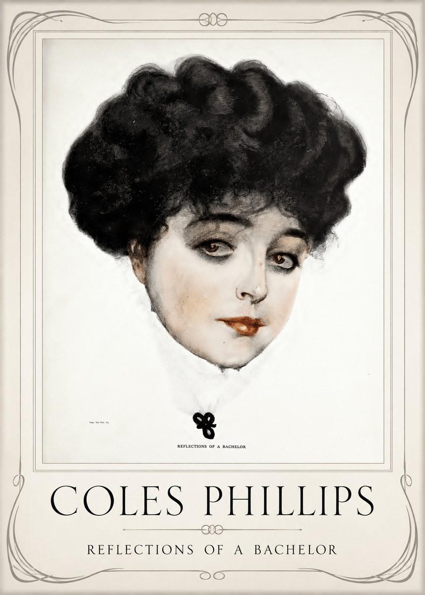 Coles Phillips Reflections of a Bachelor No1 - Póster