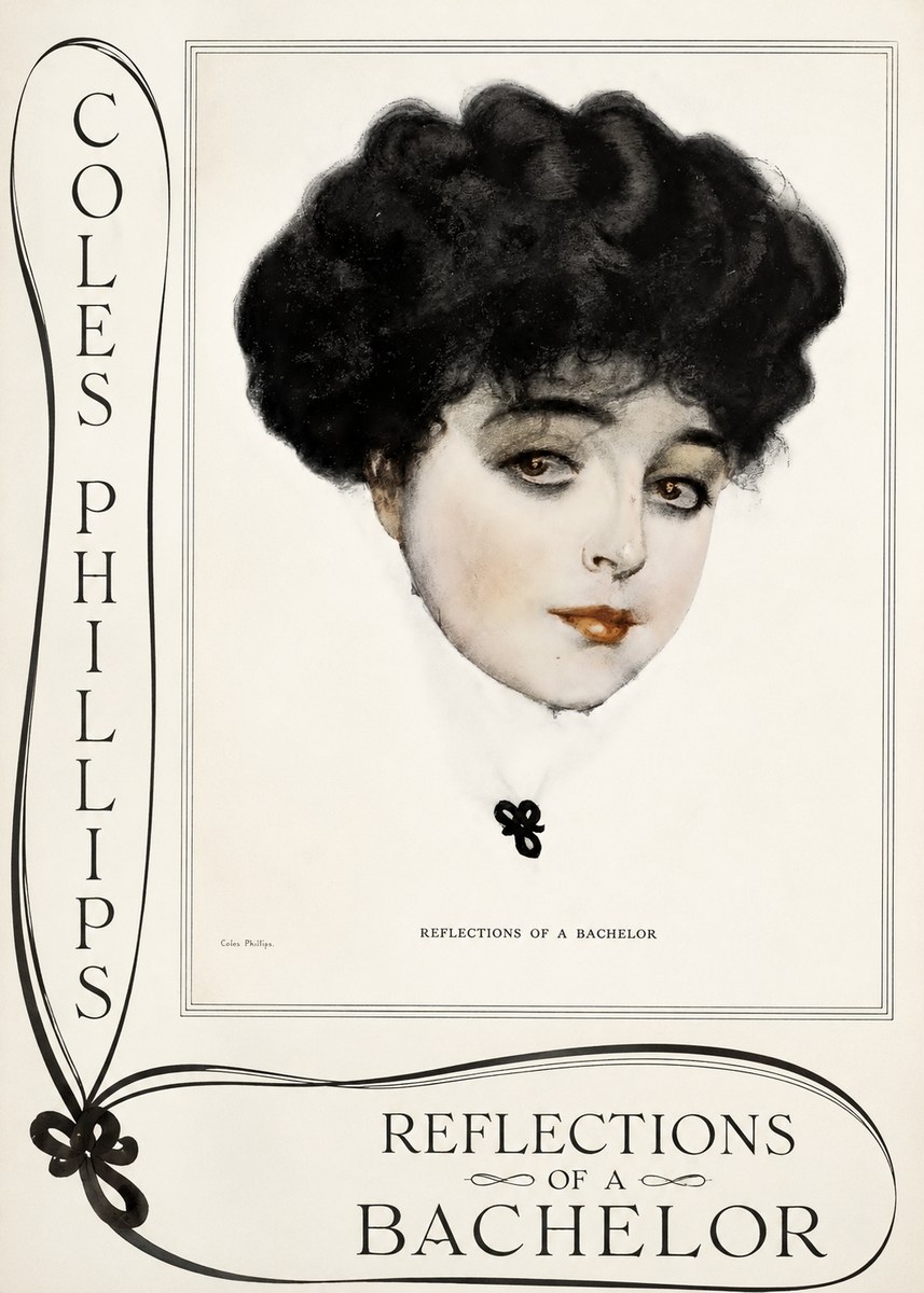 Coles Phillips Reflections of a Bachelor No2 - Póster
