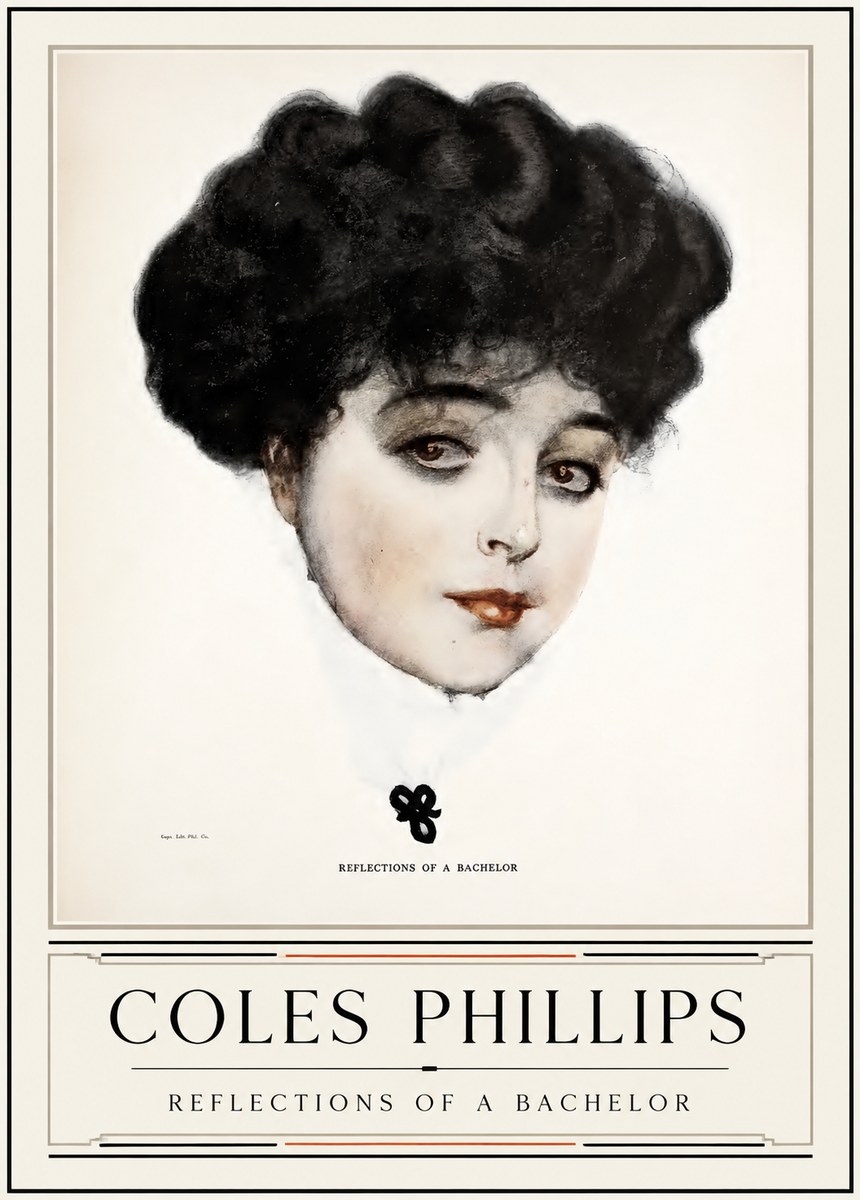 Coles Phillips Reflections of a Bachelor No3 - Póster