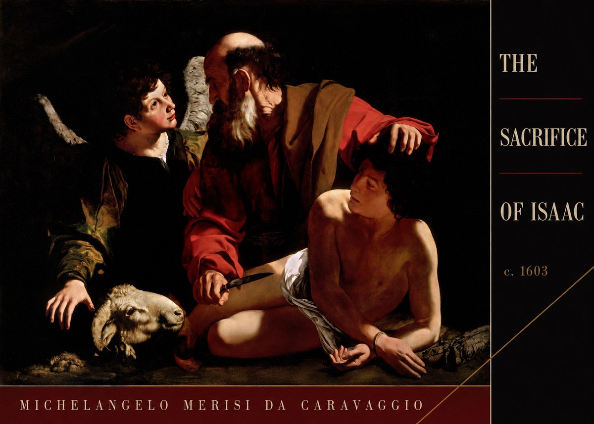 Michelangelo Merisi da Caravaggio The Sacrifice of Isaac III No3 - Póster