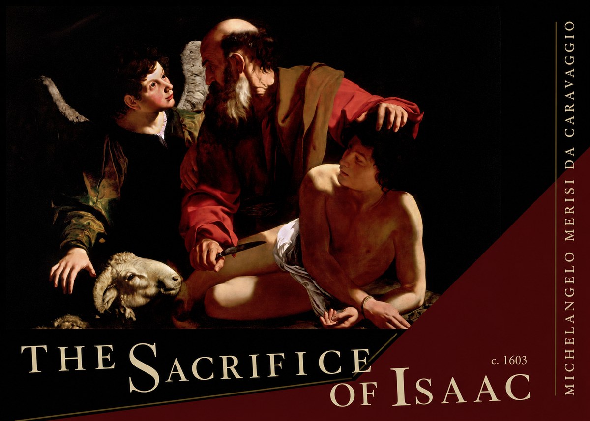 Michelangelo Merisi da Caravaggio The Sacrifice of Isaac III No5 - Póster