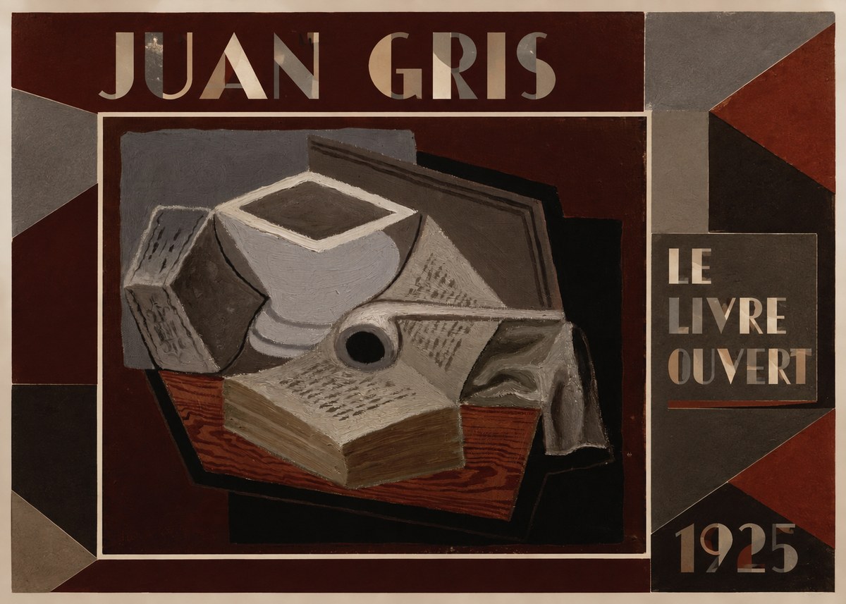 Juan Gris Le Livre Ouvert No1 - Póster