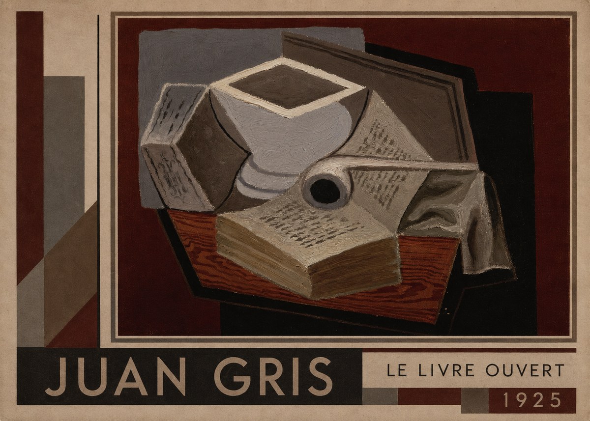 Juan Gris Le Livre Ouvert No6 - Póster