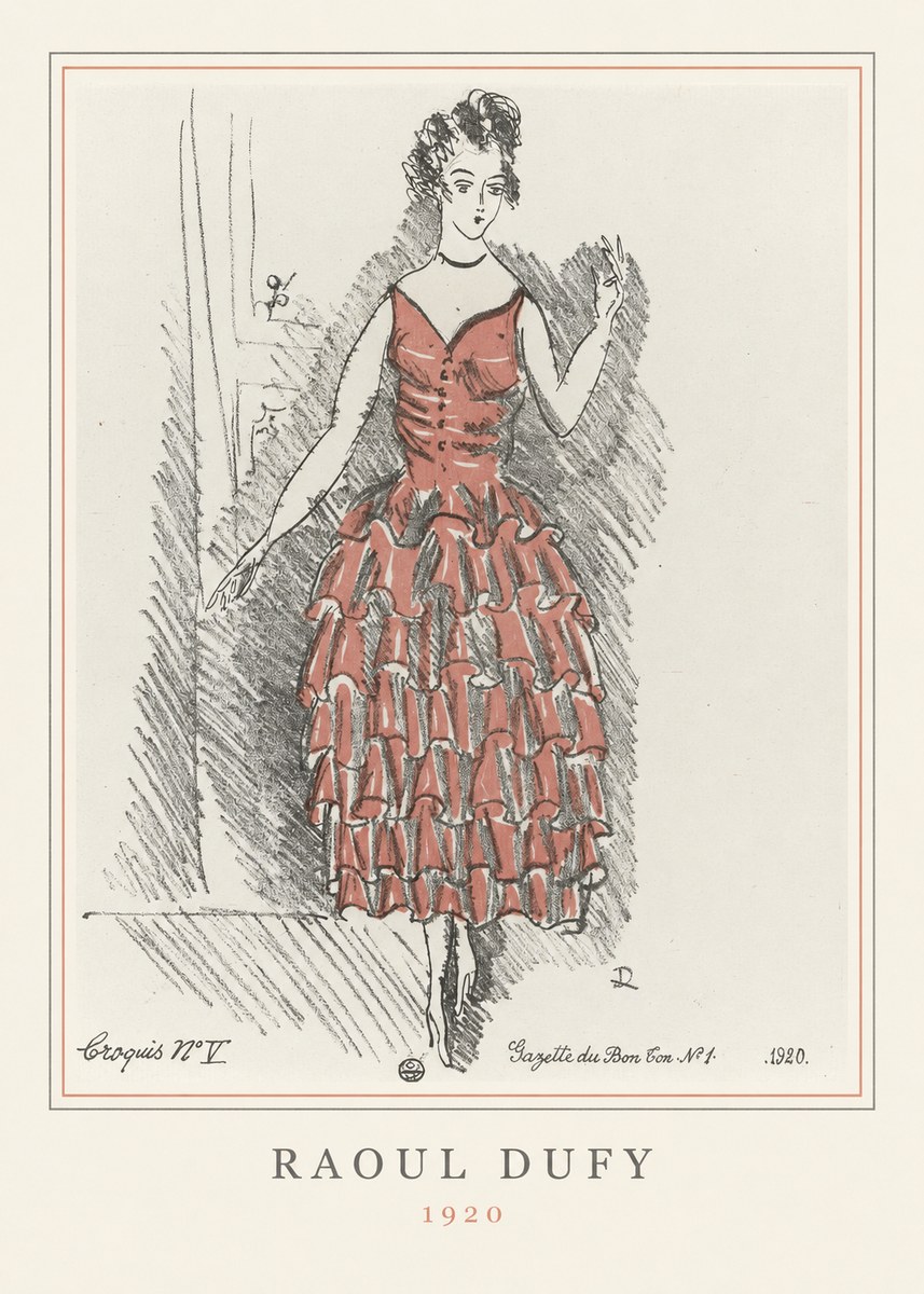 Raoul Dufy Croquis N°v No4 - Póster