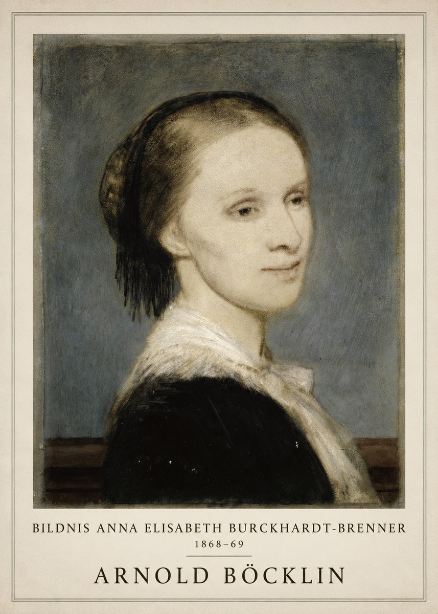 Arnold Böcklin Bildnis Anna Elisabeth Burckhardt-brenner No1 - Póster