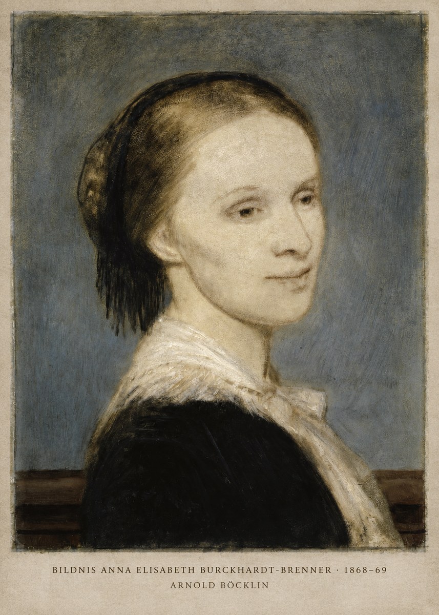 Arnold Böcklin Bildnis Anna Elisabeth Burckhardt-brenner No2 - Póster