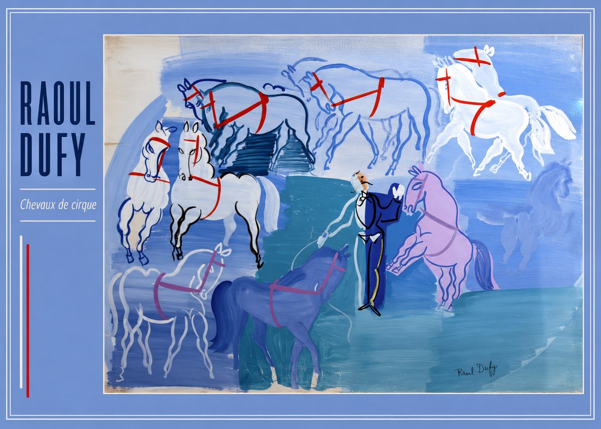 Raoul Dufy Chevaux De Cirque No2 - Póster