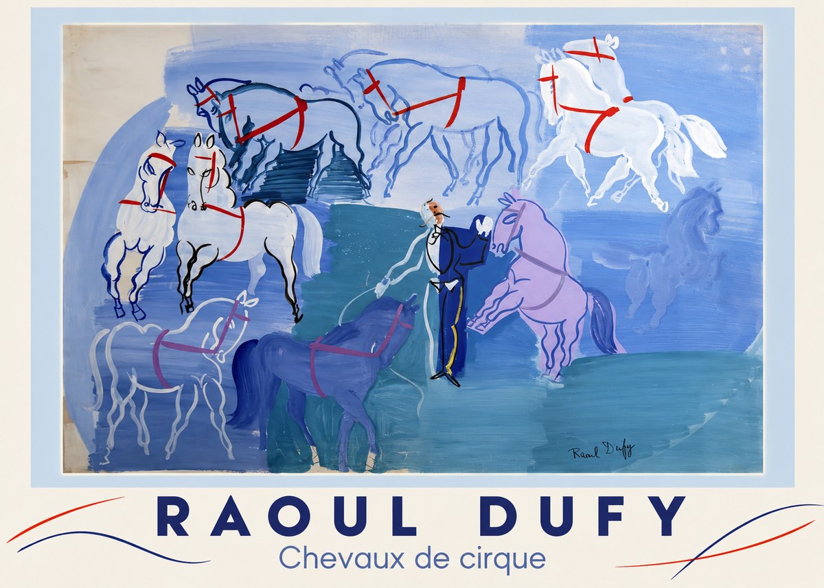 Raoul Dufy Chevaux De Cirque No3 - Póster