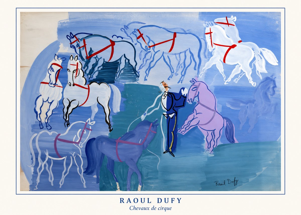 Raoul Dufy Chevaux De Cirque No4 - Póster