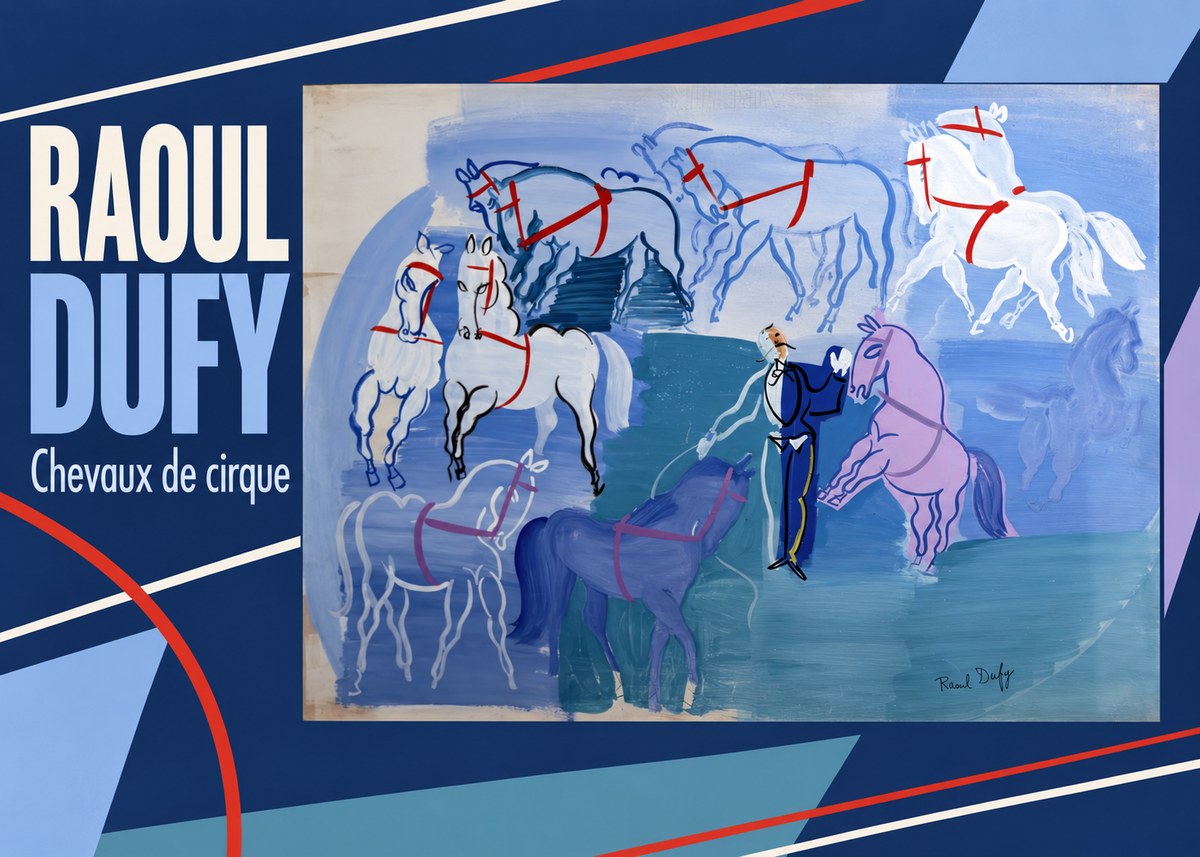 Raoul Dufy Chevaux De Cirque No5 - Póster