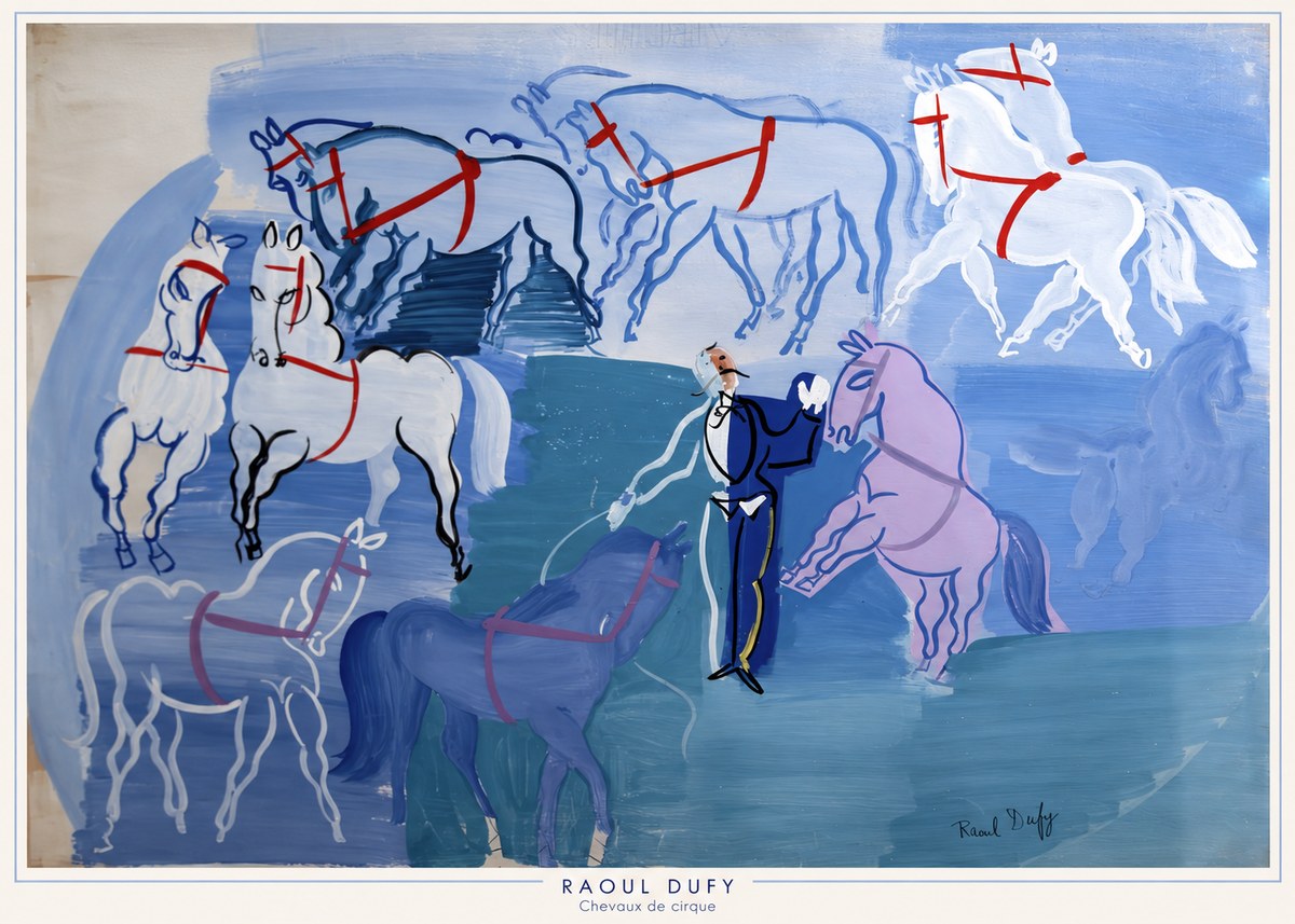 Raoul Dufy Chevaux De Cirque No6 - Póster