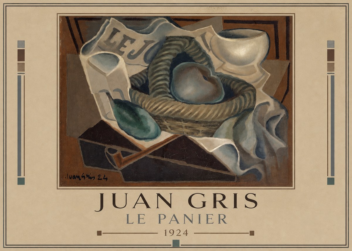 Juan Gris Le Panier No1 - Póster