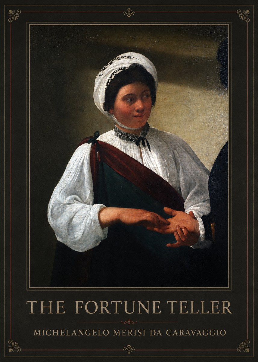Michelangelo Merisi da Caravaggio The Fortune Teller IV No1 - Póster