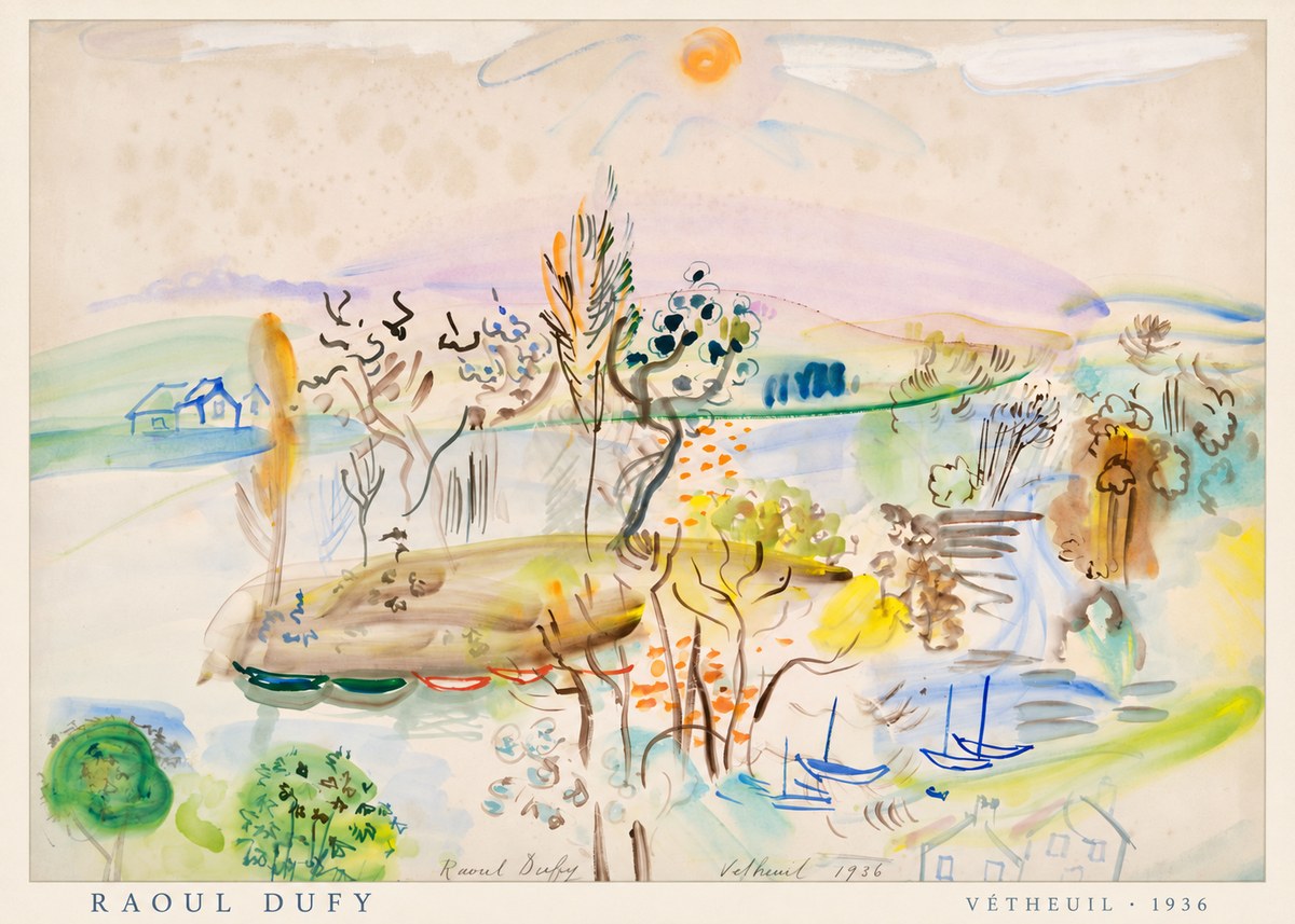 Raoul Dufy Vétheuil No4 - Póster