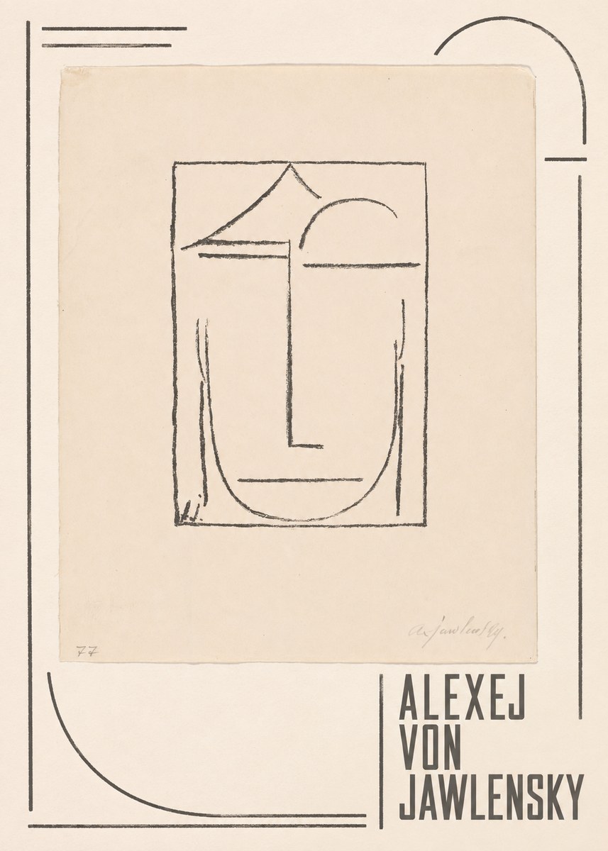 Alexej von Jawlensky Abstract Head No3 - Póster