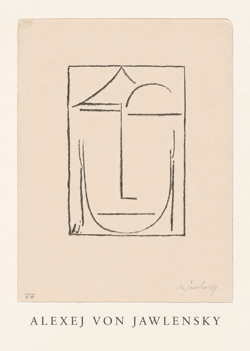 Alexej von Jawlensky Abstract Head No4 - Póster