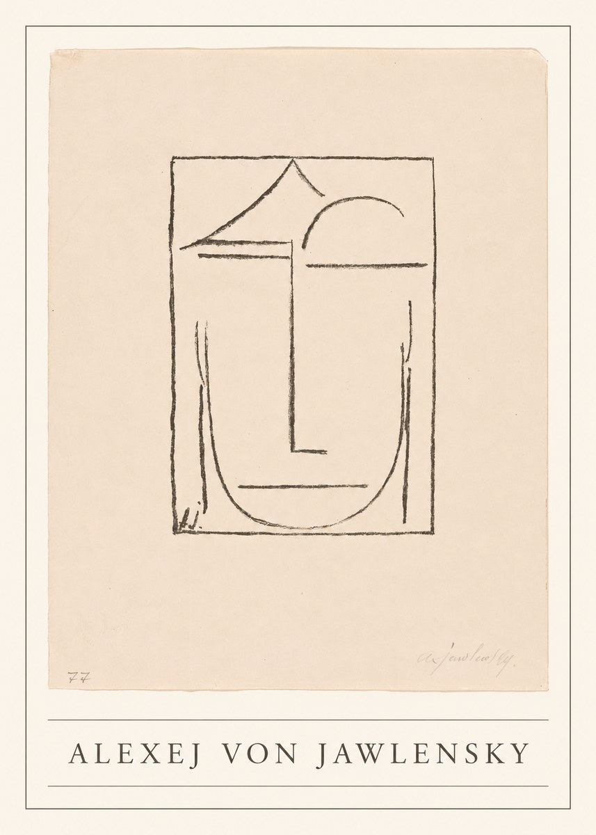 Alexej von Jawlensky Abstract Head No5 - Póster