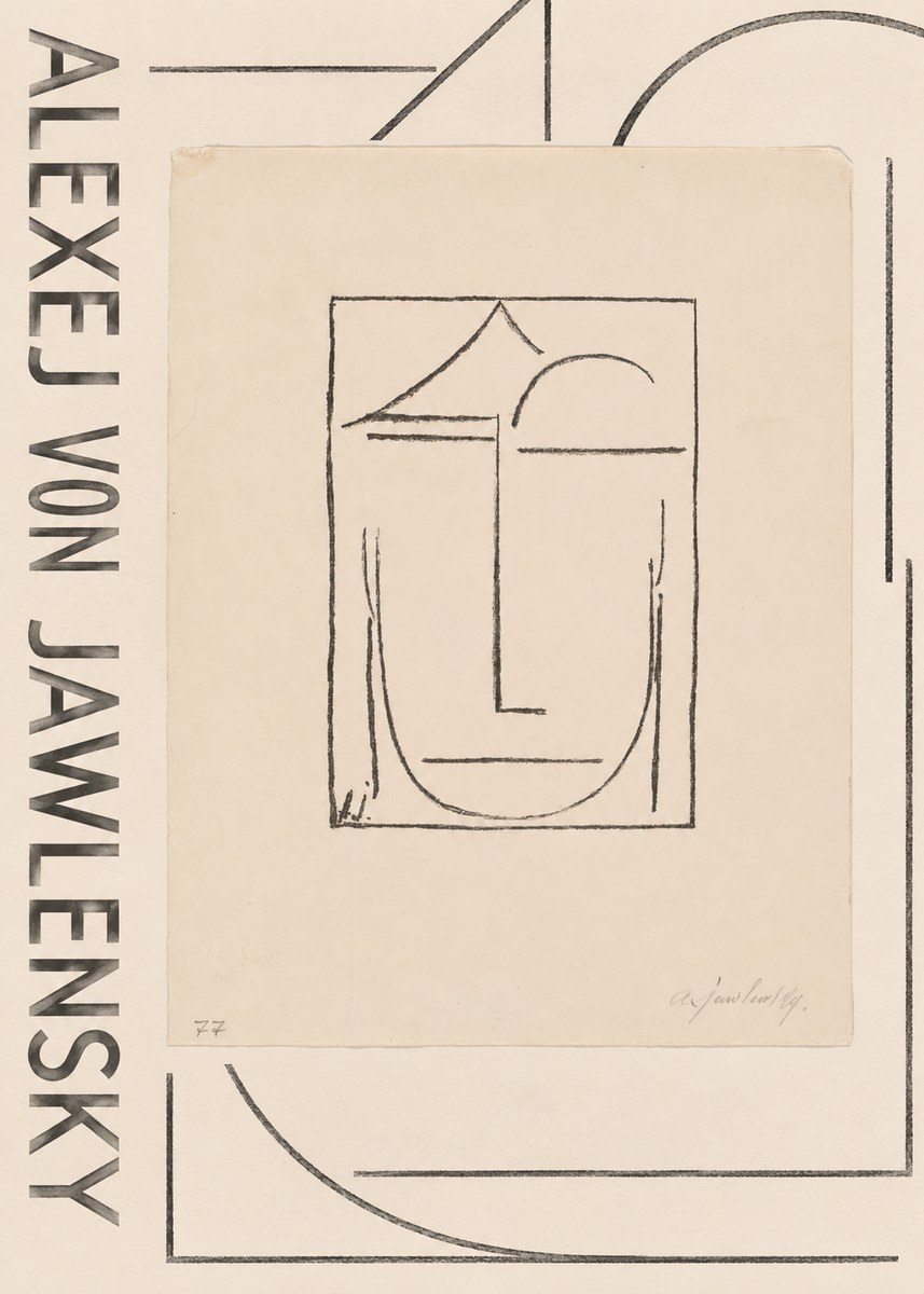 Alexej von Jawlensky Abstract Head No6 - Póster