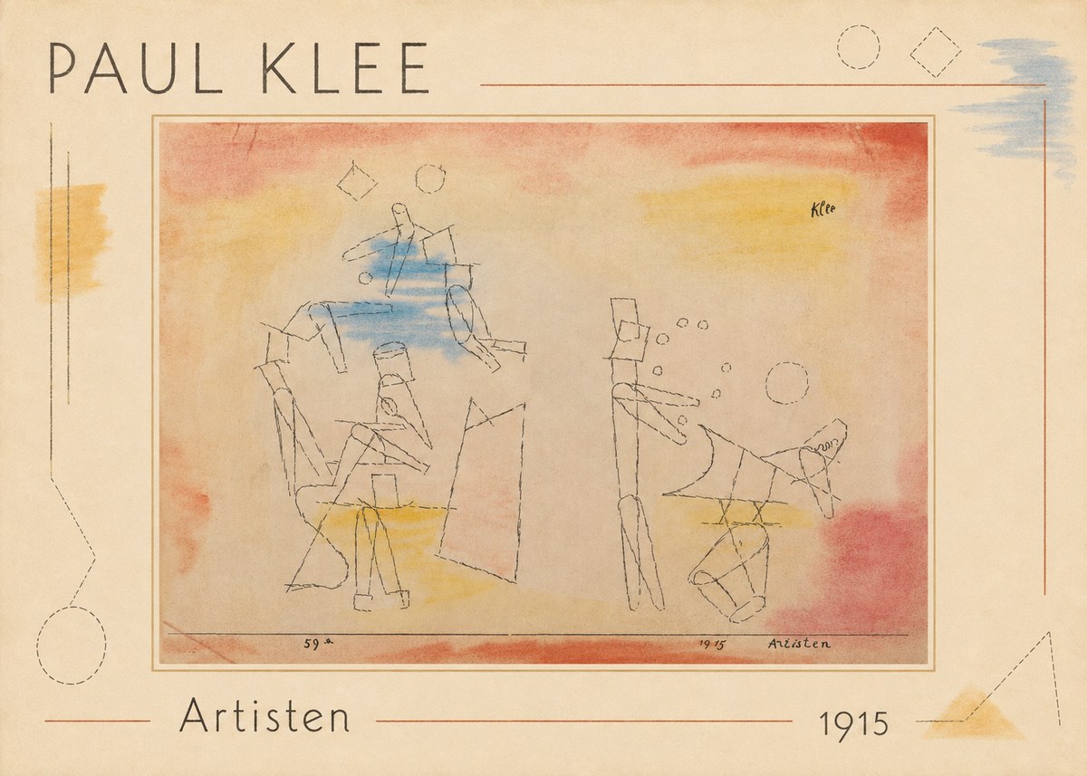 Paul Klee Artisten No1 - Póster
