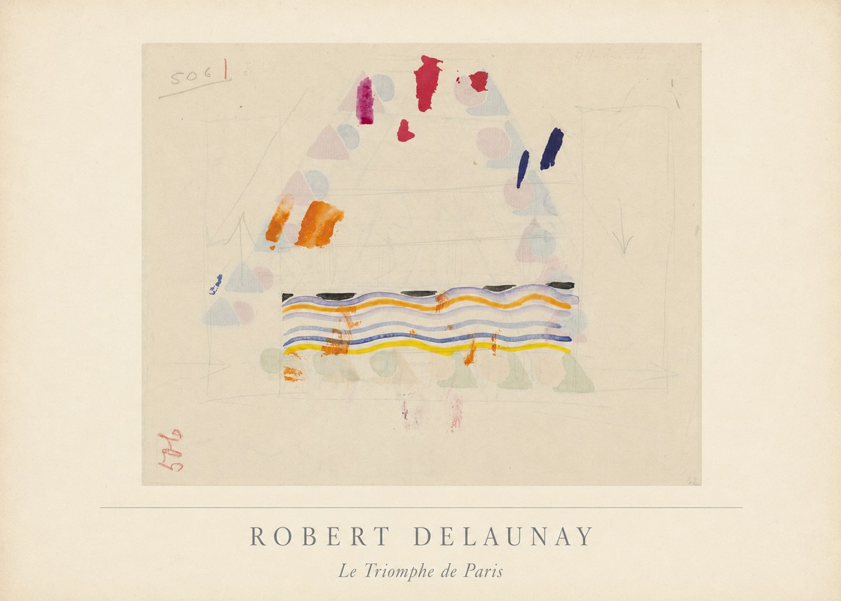 Robert Delaunay Le Triomphe De Paris V No3 - Póster