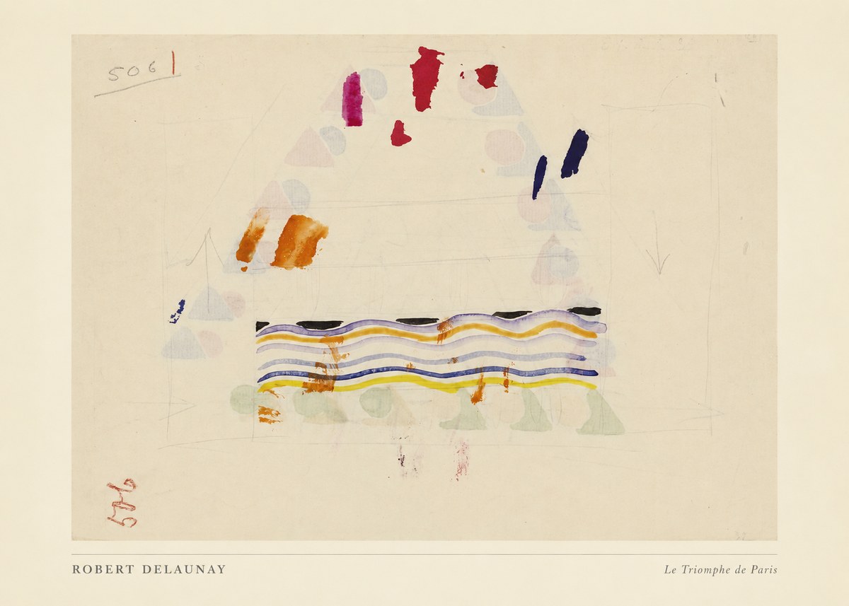 Robert Delaunay Le Triomphe De Paris V No4 - Póster