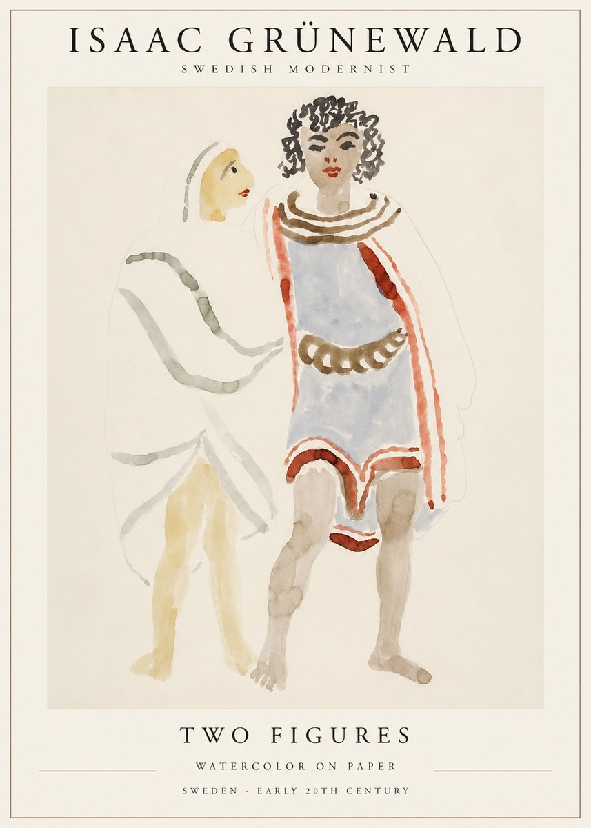 Isaac Grünewald Figures No2 - Póster