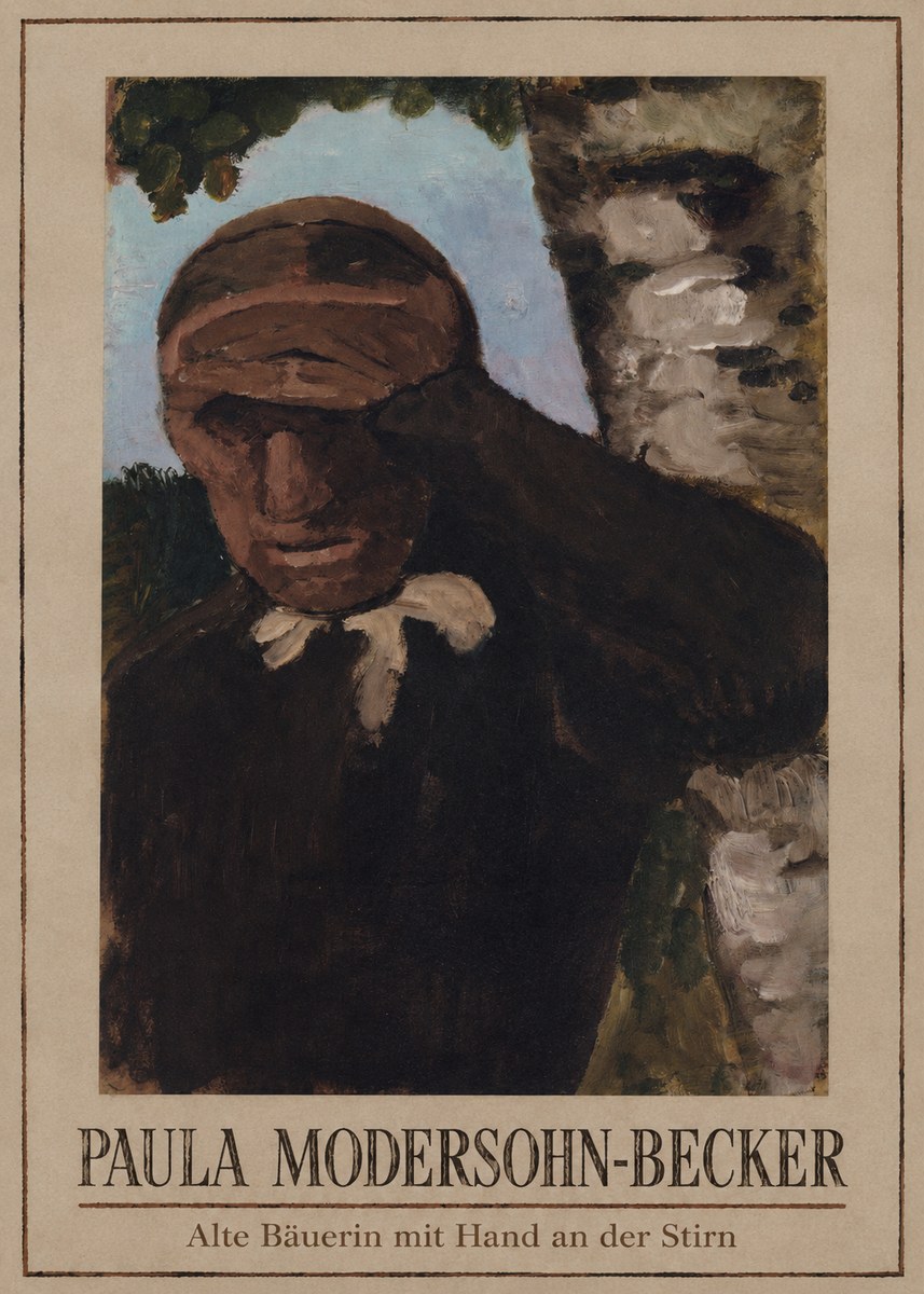 Paula Modersohn-Becker Alte Bäuerin Mit Hand an Der Stirn No1 - Póster