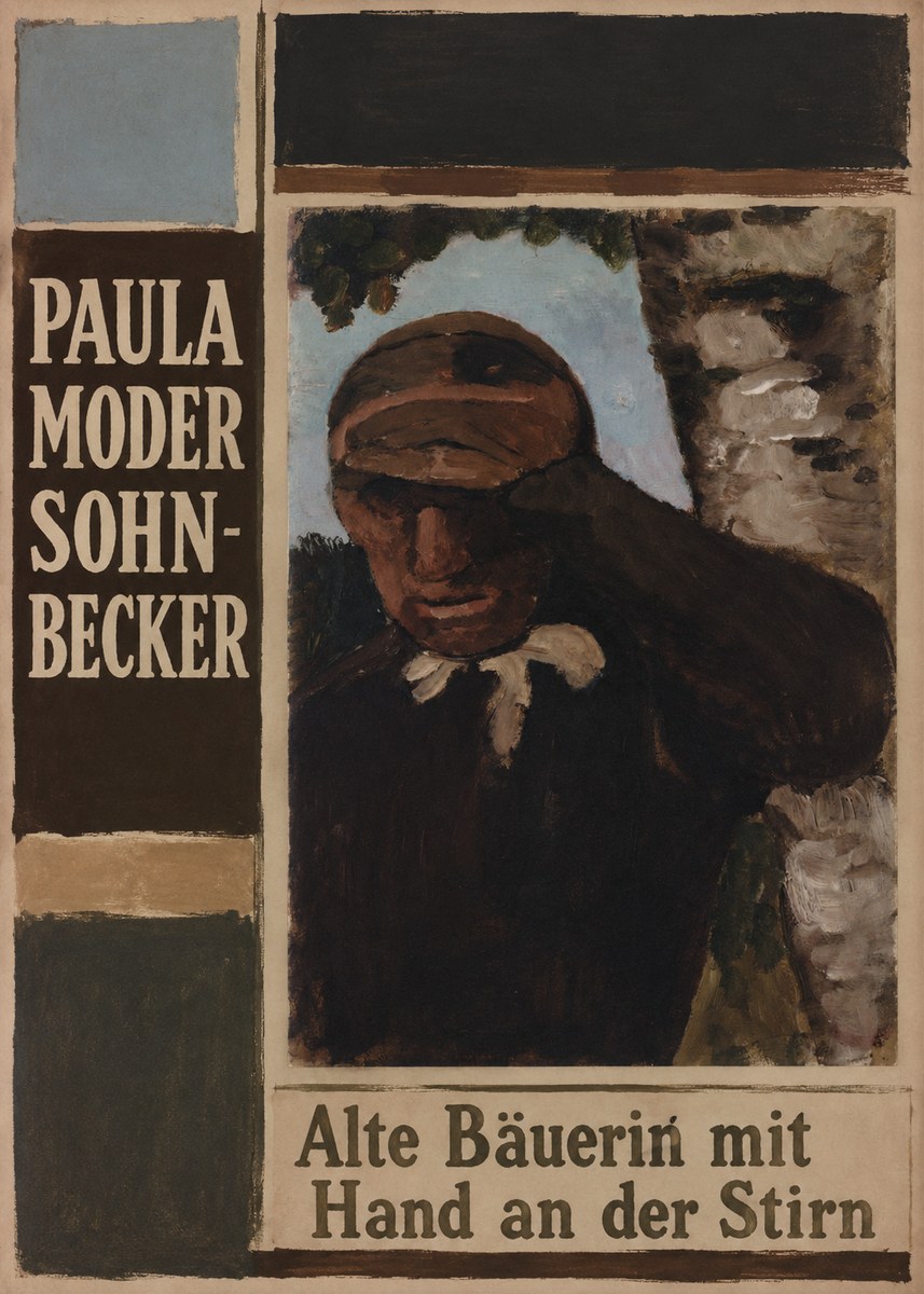 Paula Modersohn-Becker Alte Bäuerin Mit Hand an Der Stirn No2 - Póster