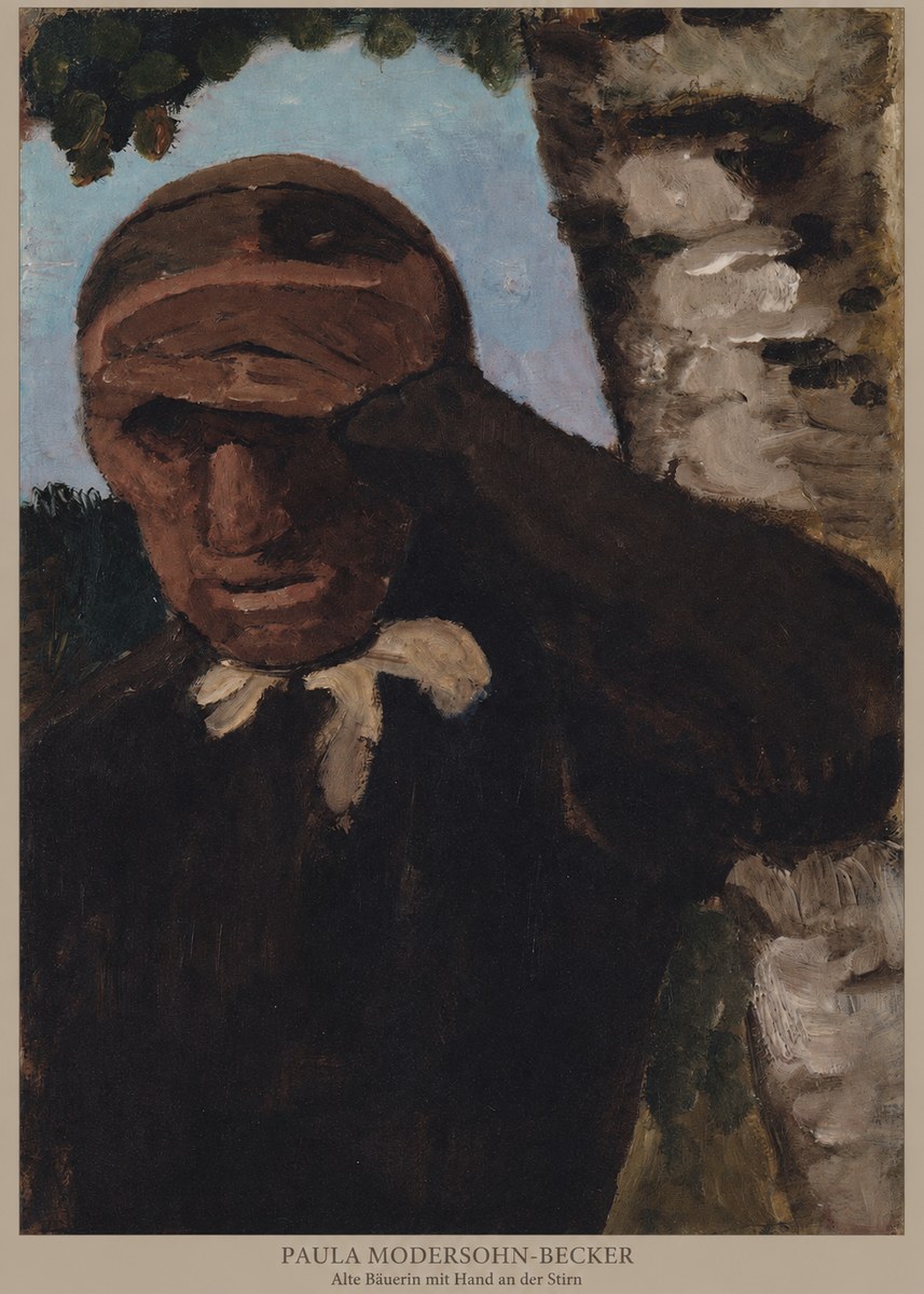 Paula Modersohn-Becker Alte Bäuerin Mit Hand an Der Stirn No5 - Póster