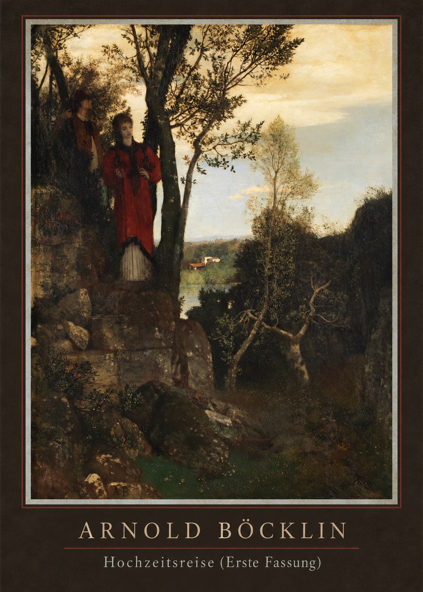Arnold Böcklin Hochzeitsreise (Erste Fassung) No4 - Póster