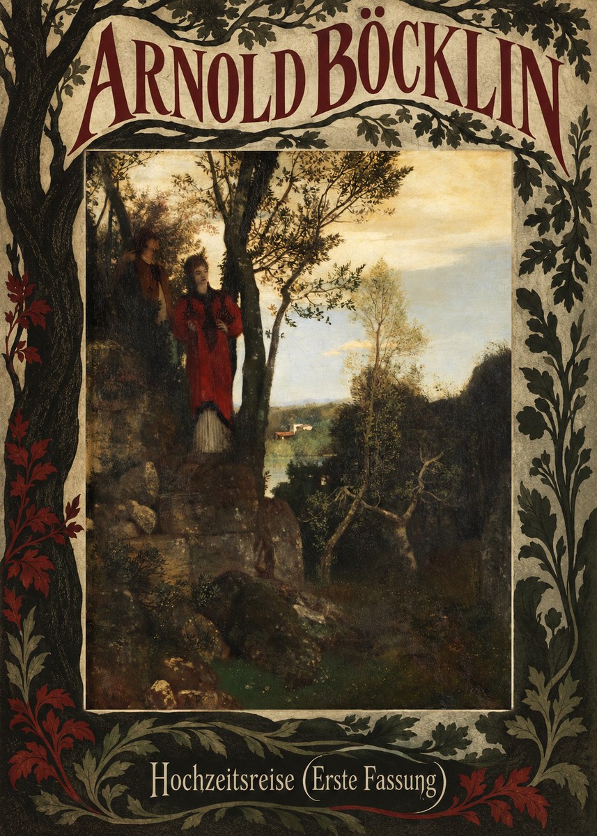 Arnold Böcklin Hochzeitsreise (Erste Fassung) No5 - Póster