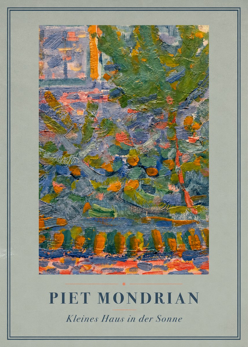 Piet Mondrian Kleines Haus in Der Sonne III No4 - Póster