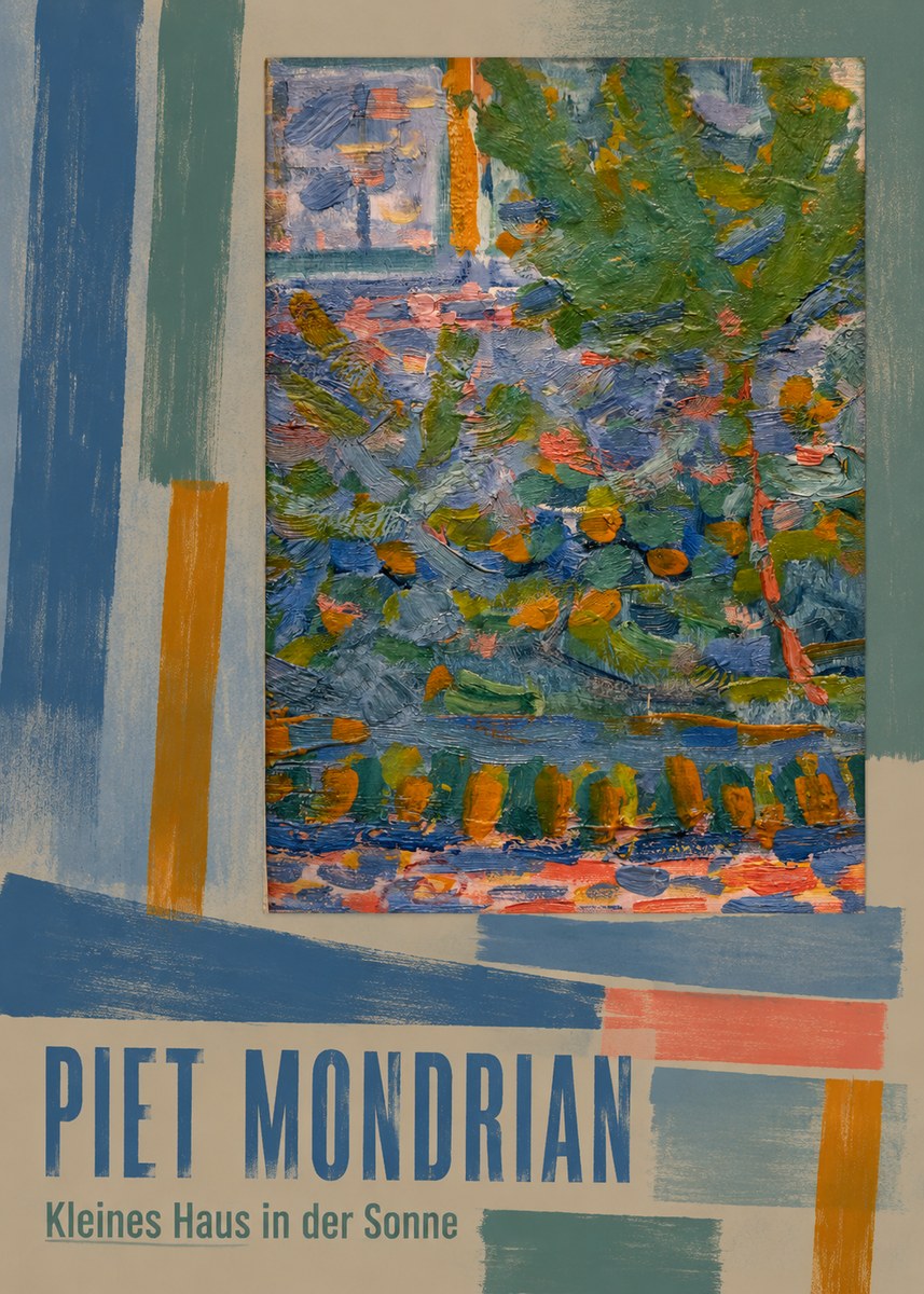 Piet Mondrian Kleines Haus in Der Sonne III No5 - Póster