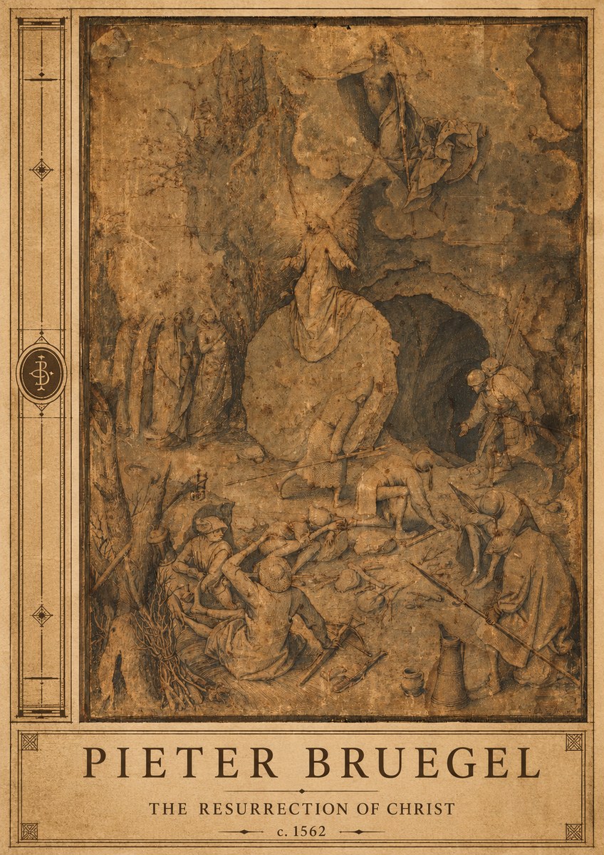 Pieter Bruegel The Resurrection of Christ No2 - Póster