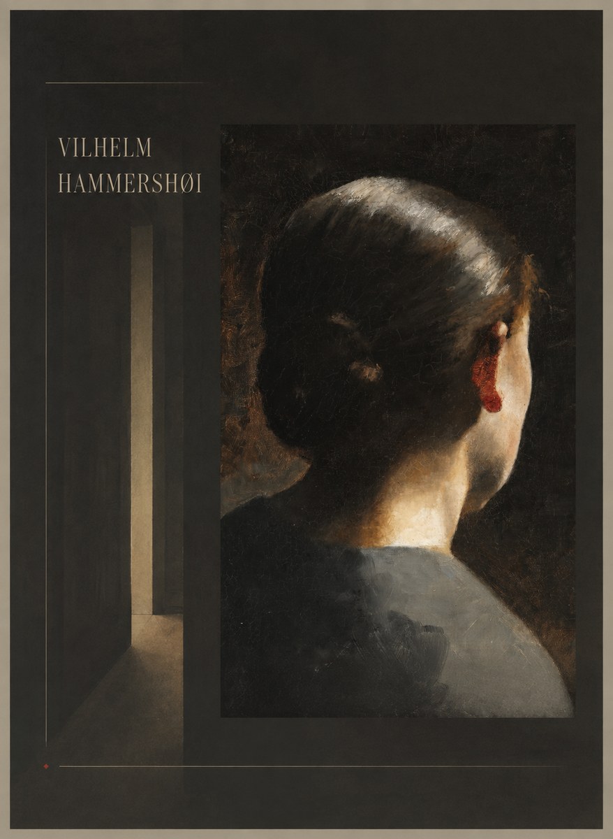 Vilhelm Hammershøi Woman Seen from Behind No4 - Póster