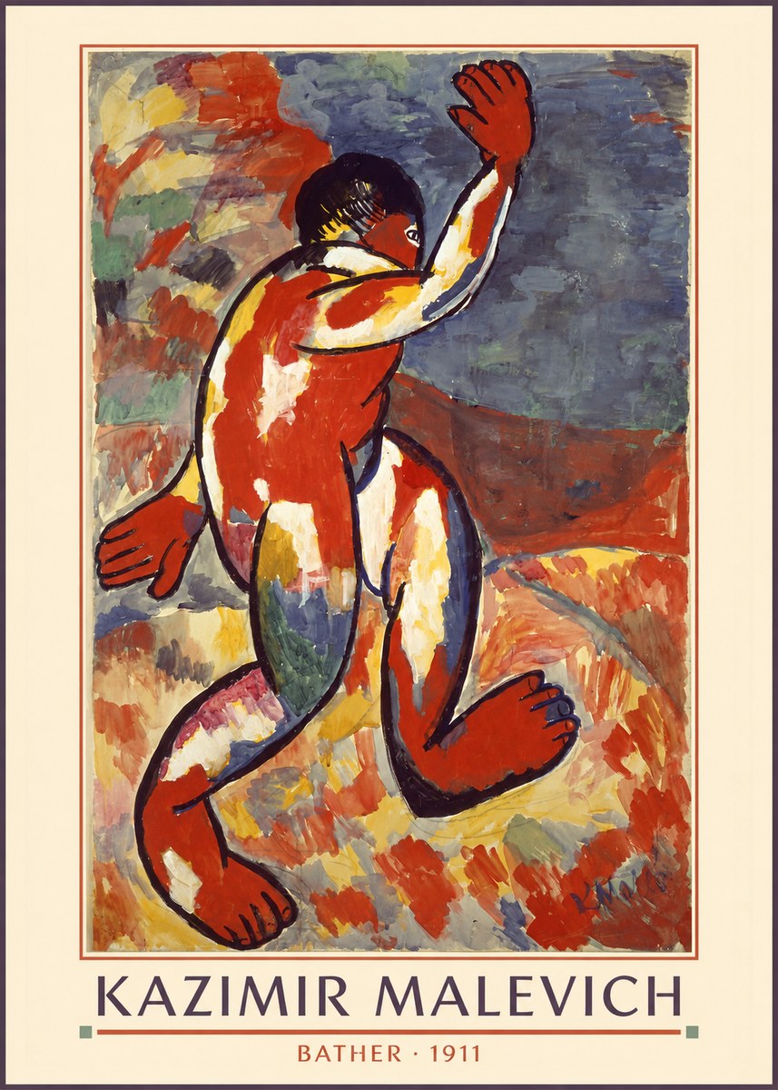 Kazimir Malevich Bather - 1911 No5 - Póster
