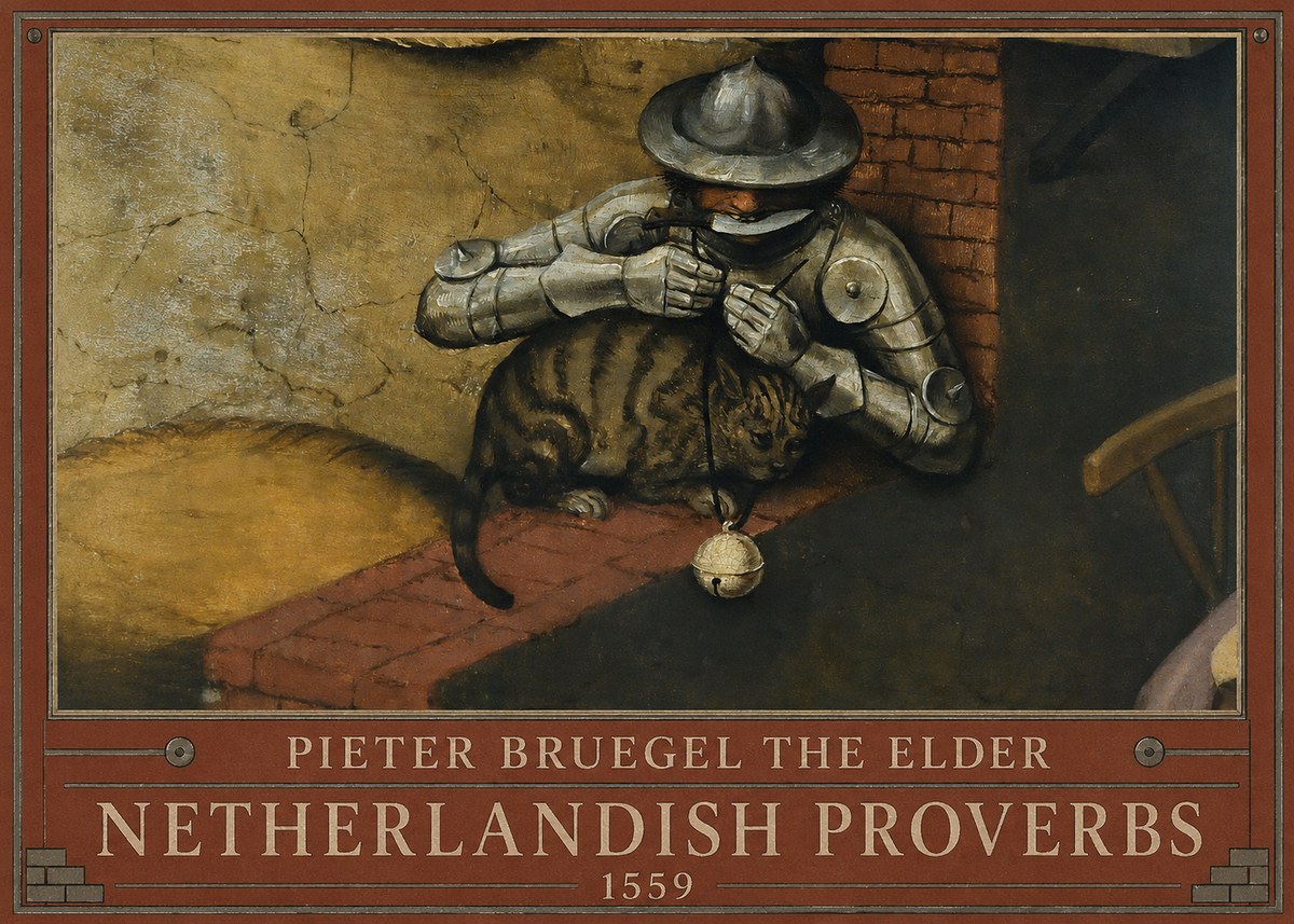 Pieter Bruegel Netherlandish Proverbs X No3 - Póster