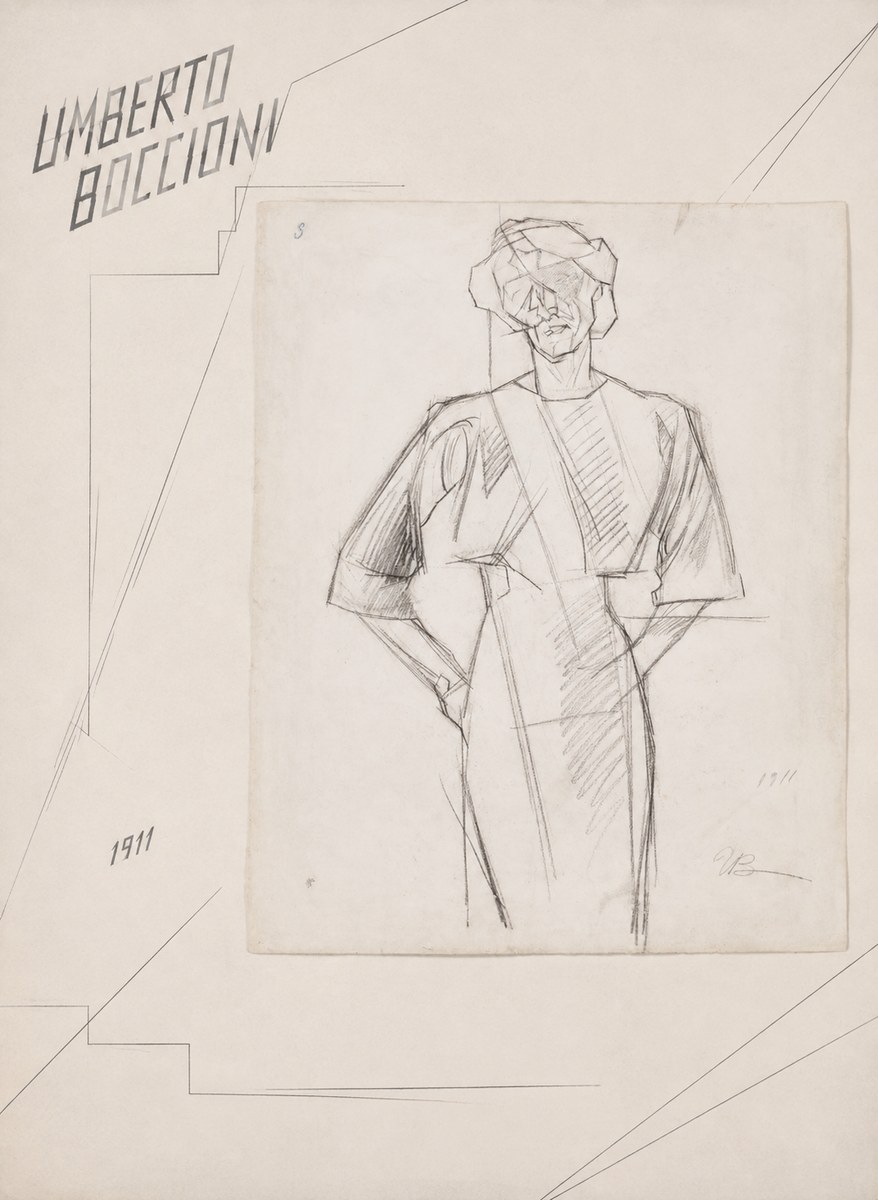 Umberto Boccioni Figure Study, 1911 No2 - Póster