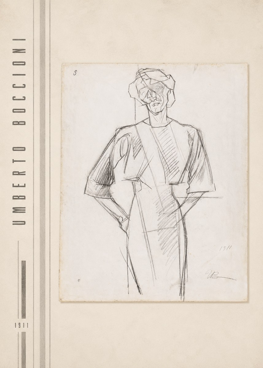 Umberto Boccioni Figure Study, 1911 No3 - Póster