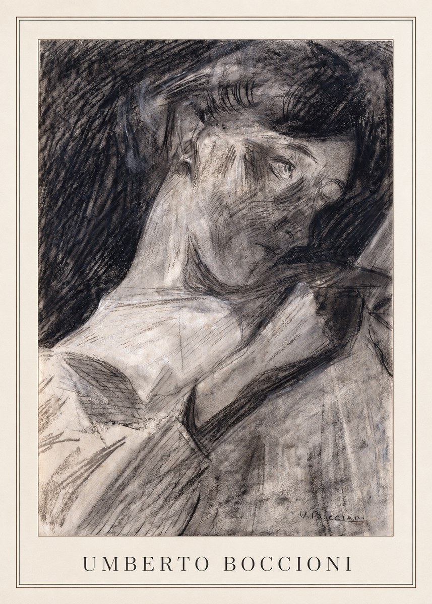 Umberto Boccioni Figure Study II No3 - Póster
