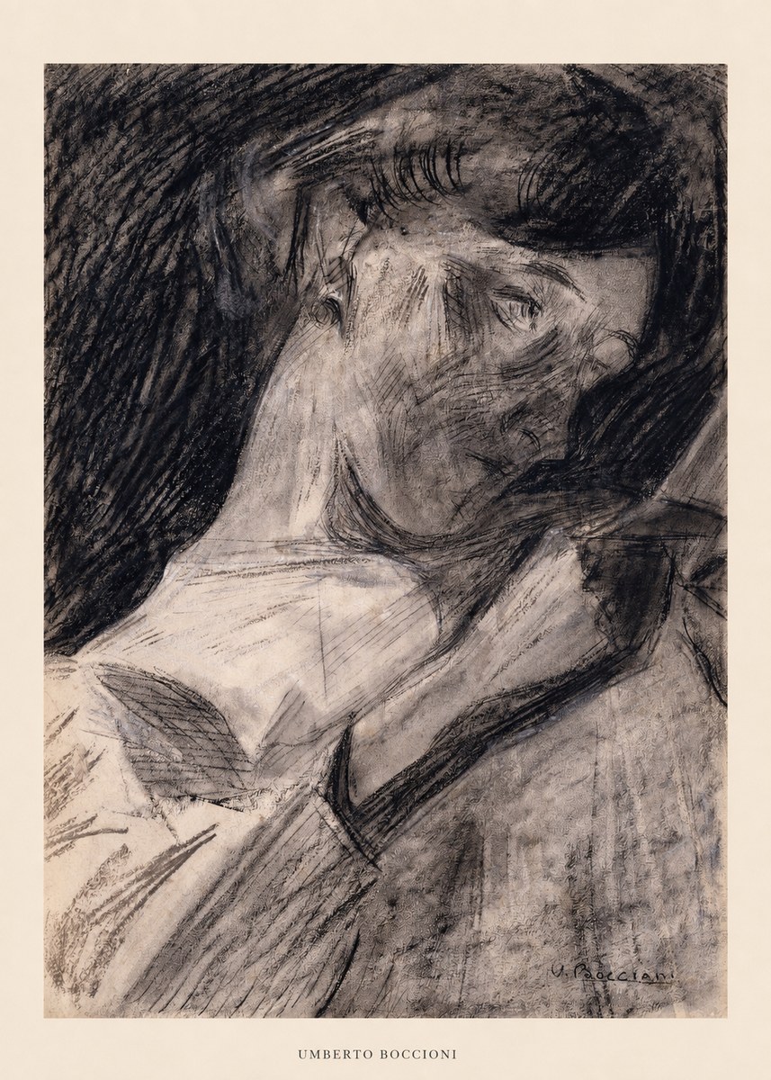 Umberto Boccioni Figure Study II No5 - Póster