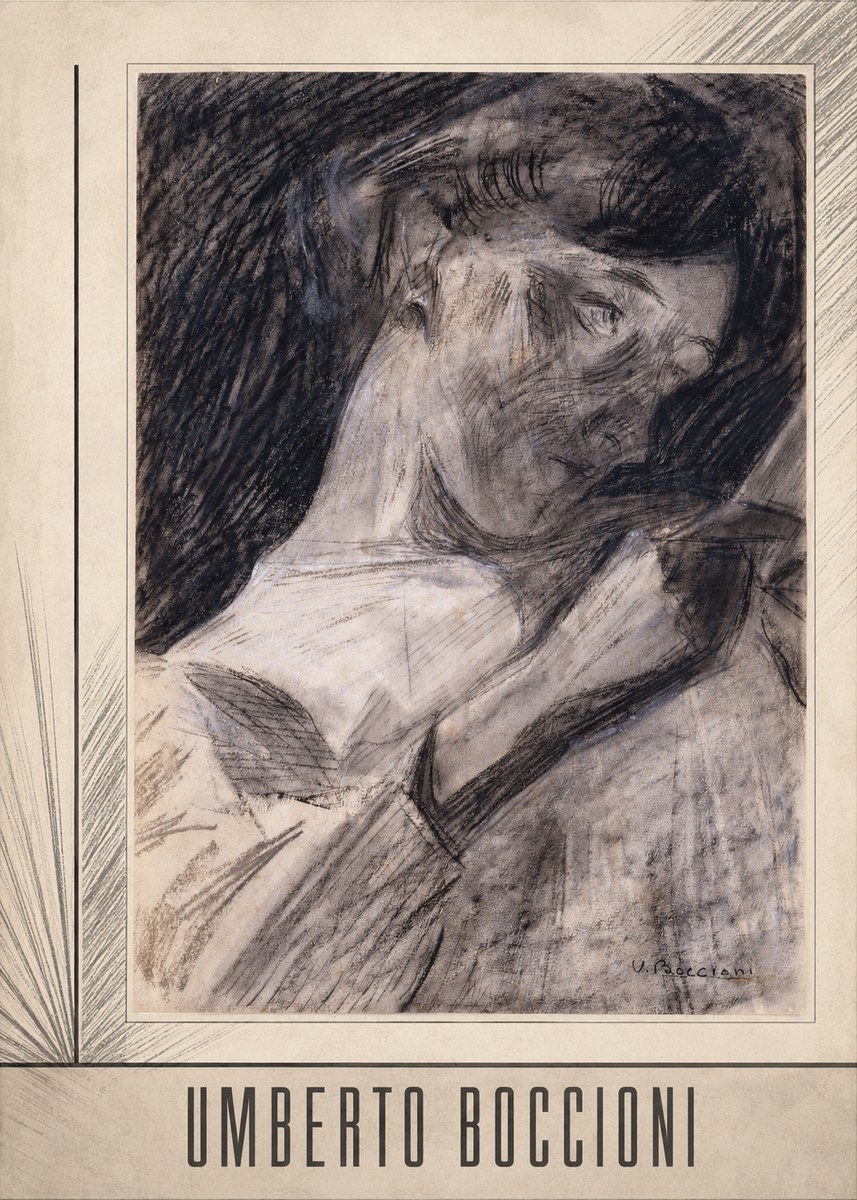 Umberto Boccioni Figure Study II No6 - Póster