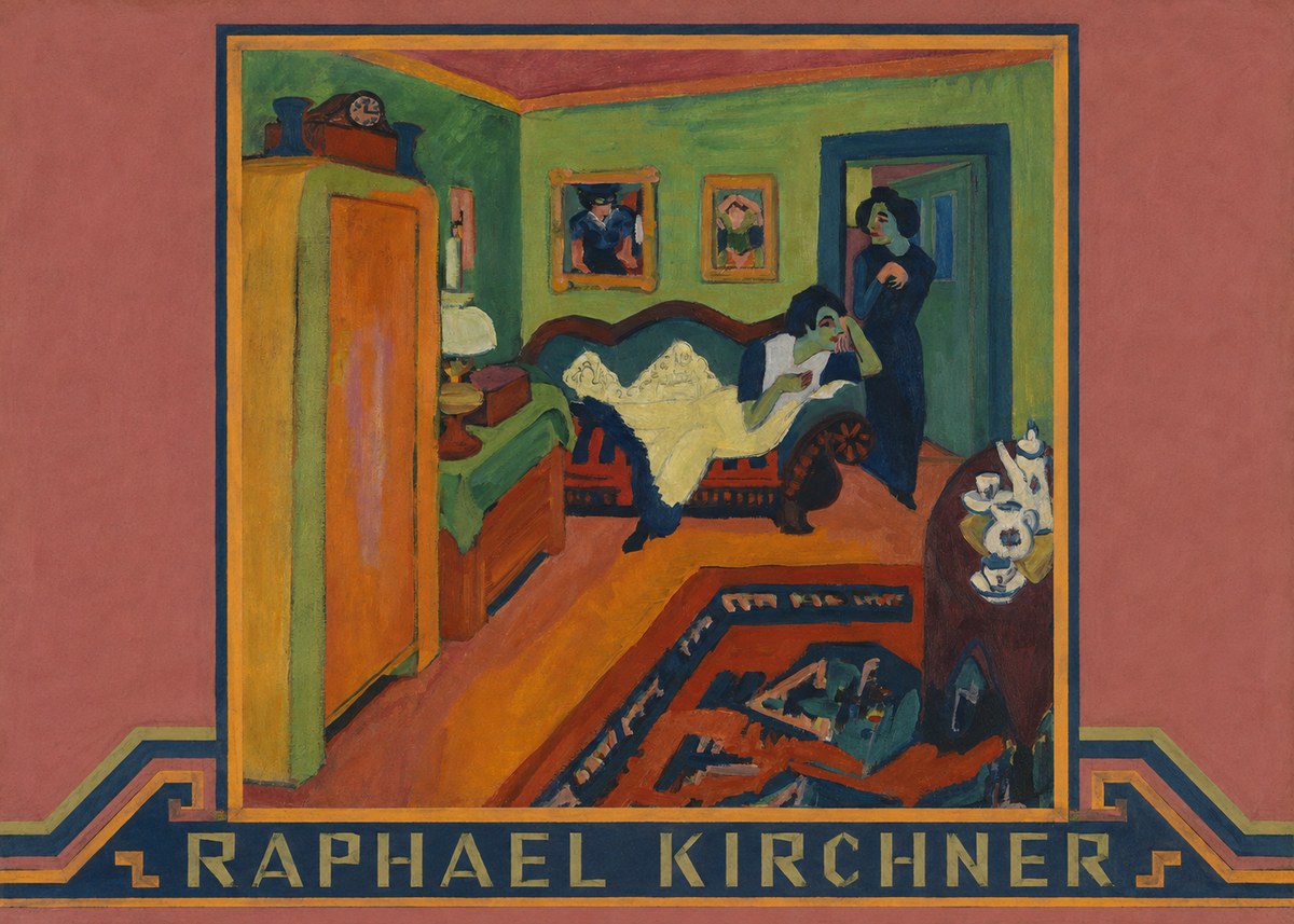 Raphael Kirchner Interior with Two Women No4 - Póster
