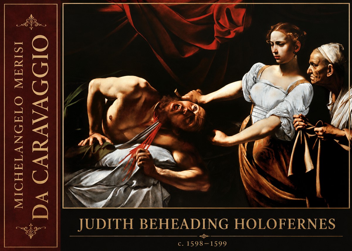 Michelangelo Merisi da Caravaggio Judith Beheading Holofernes IV No2 - Póster
