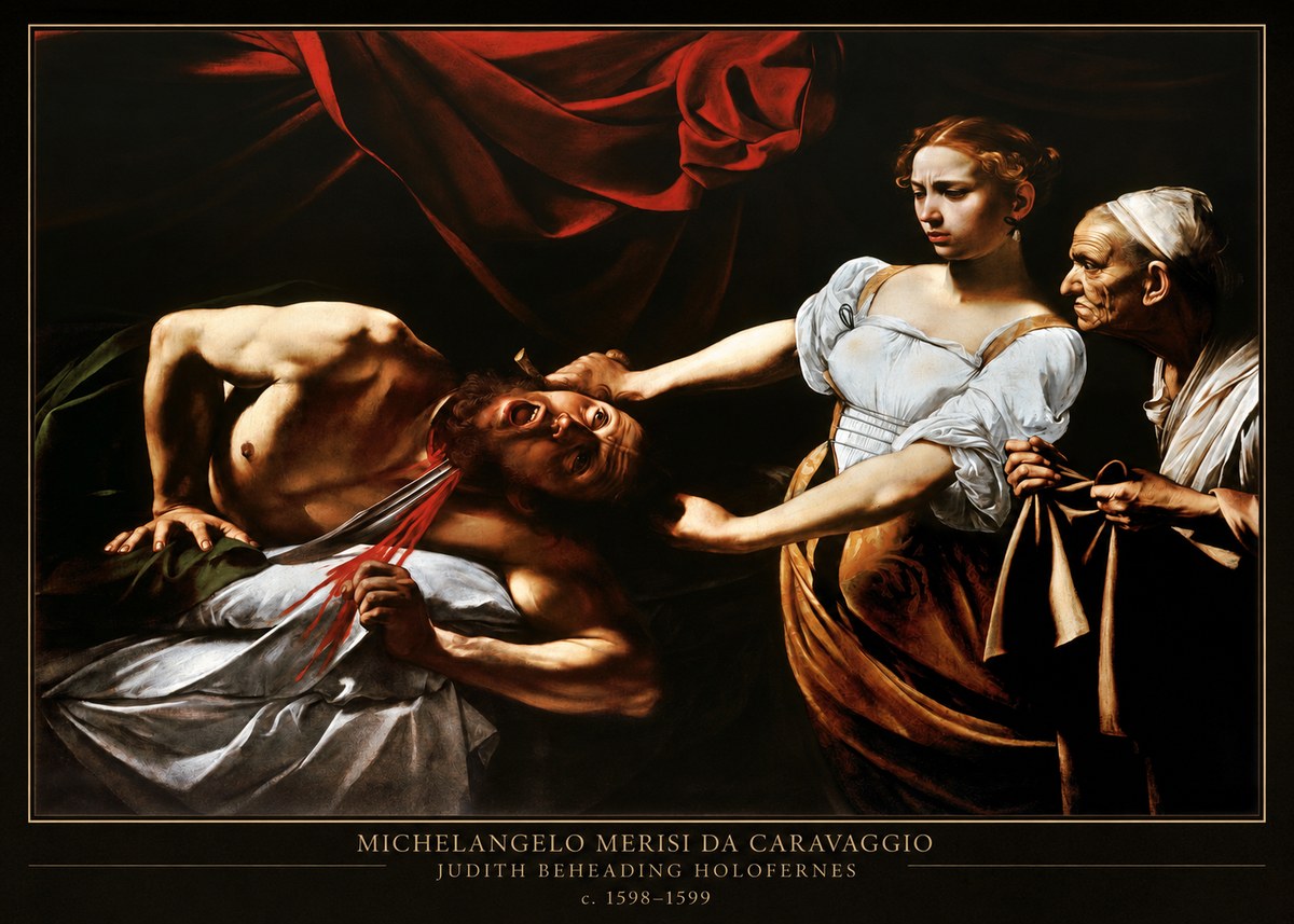 Michelangelo Merisi da Caravaggio Judith Beheading Holofernes IV No4 - Póster